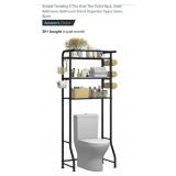 NEW 3 Tier Over The Toilet Rack, Black