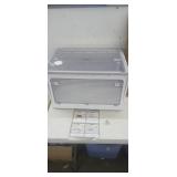 (2) New 21 Gallon Plastic Stackable Collapsible