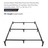 NEW King Size Metal Bed Frame 9-Leg Base,
