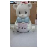 Vintage 1993  Precious Moments Bear Cookie Jar in