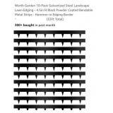 10-Pk Galvanized Steel Landscape Lawn Edging