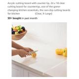 NEW 24" x 18" Acrylic Cutting Board w/ Counter
