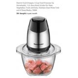 Glass Bowl Electric Food Chopper, 5-Cup,