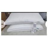Set of 2 Queen Size Bed Pillows, White *appears