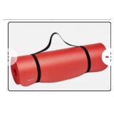 NEW Yoga Mat w/ Carrying Strap, Red