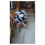Large Cow Stuffed Toy.  Used