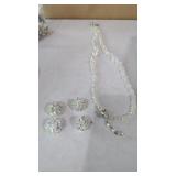 Estate Jewelry Crystal Aurora Borealis Necklace,