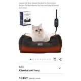 Indoor Electric Pet Bed, Charcoal &