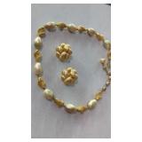 Vintage Estate Trifari Necklace & Earrings