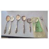 Several Community Silver plate Sugar Spoons,Etc