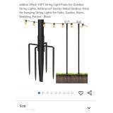 New- addlon 2Pack 10FT String Light Poles for
