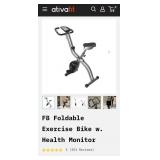 New- Ativafit Foldable Exercise Bike w. Health