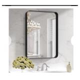 NEW 22" x 30" Metal Framed Mirror, Rounded