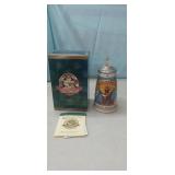 1996 Anheuser Busch Collectors Club Lidded Stein