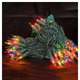 3 sets of Christmas Lights 100 Count each  Mini