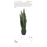 New- Worth Garden 3ft Artificial Snake Plant Fake