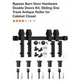 Single Track Bypass Barn Door Hardware Double