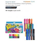 Mr. Sketch Scented Markers, Chisel Tip Marker,