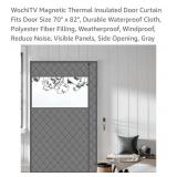 WochiTV Magnetic Thermal Insulated Door Curtain
