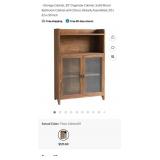 NEW 30" Organizer Cabinet, Solid Dark Wood, 20" x