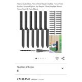 NEW 6 Pk Heavy Duty Steel Fence Post