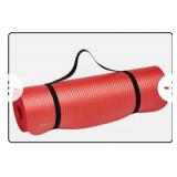 NEW Yoga Mat w/ Carrying Strap, Red