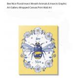Bee Nice Floral Insect Wreath Animals & Insects