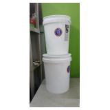 (2) New  5 Gallon Buckets
