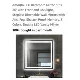 New 36" x 36" LED  Bathroom  Mirror  ( gold)