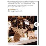 NEW Heart Shaped Wedding Guest Book Alternative,