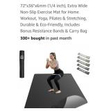 (New) 72" x 36"  Exercise Mat with carry straps.
