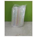 (50)  7.5"  Striped,Poly Wrapped Straws