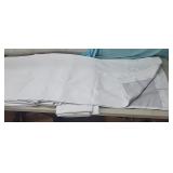 4 Panels - 48" x 95" White Fabric