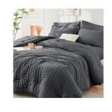 Queen Size Comforter, Dark Grey*appears gently