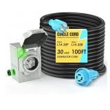 New CircleCord 4 Prong 100 Feet 30 Amp Generator