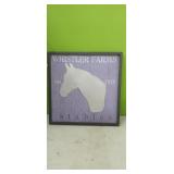 Whistler Farms Stables Metal Sign  15" x 15"