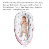 Baby Nest w/ Handles, Pink Trees, Reversible