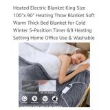 (New) King Size Electric Blanket (100" x 90")