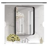 NEW 22" x 30" Metal Framed Mirror, Rounded