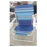 New Set of 2 Backpack Beach Chairs w/ Storage