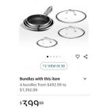 Retail $400 New HexClad Hybrid Nonstick 6-Piece