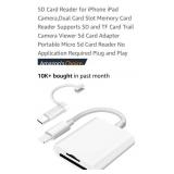 (New) SD Card Reader For I Phone I Pad Camera.