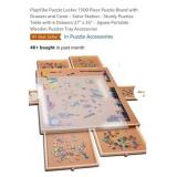 NEW 1500 Piece Puzzle Board w/ 6 Drawers & Clear