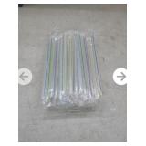 NEW 50 Pk - 7.5" Boba Straws, Poly-Wrapped,