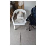 2 Lawn Chairs. 1 plastic,1 Folding