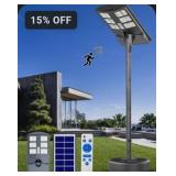 JAYNLT Y-4000W Solar Street Lights Outdoor, 6500K