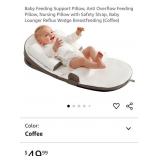 NEW Baby Lounger/Feeding Support Pillow, Coffee