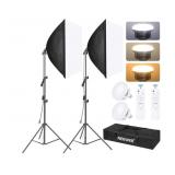 2 Soft Box Lighting Kits  Photo Studio Continuous