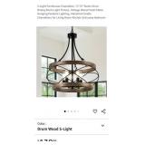 NEW 5-Light Farmhouse Chandelier, 17.72", Rustic