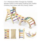 *Read* 7 in 1 Wooden Toddler Climbing Toys,